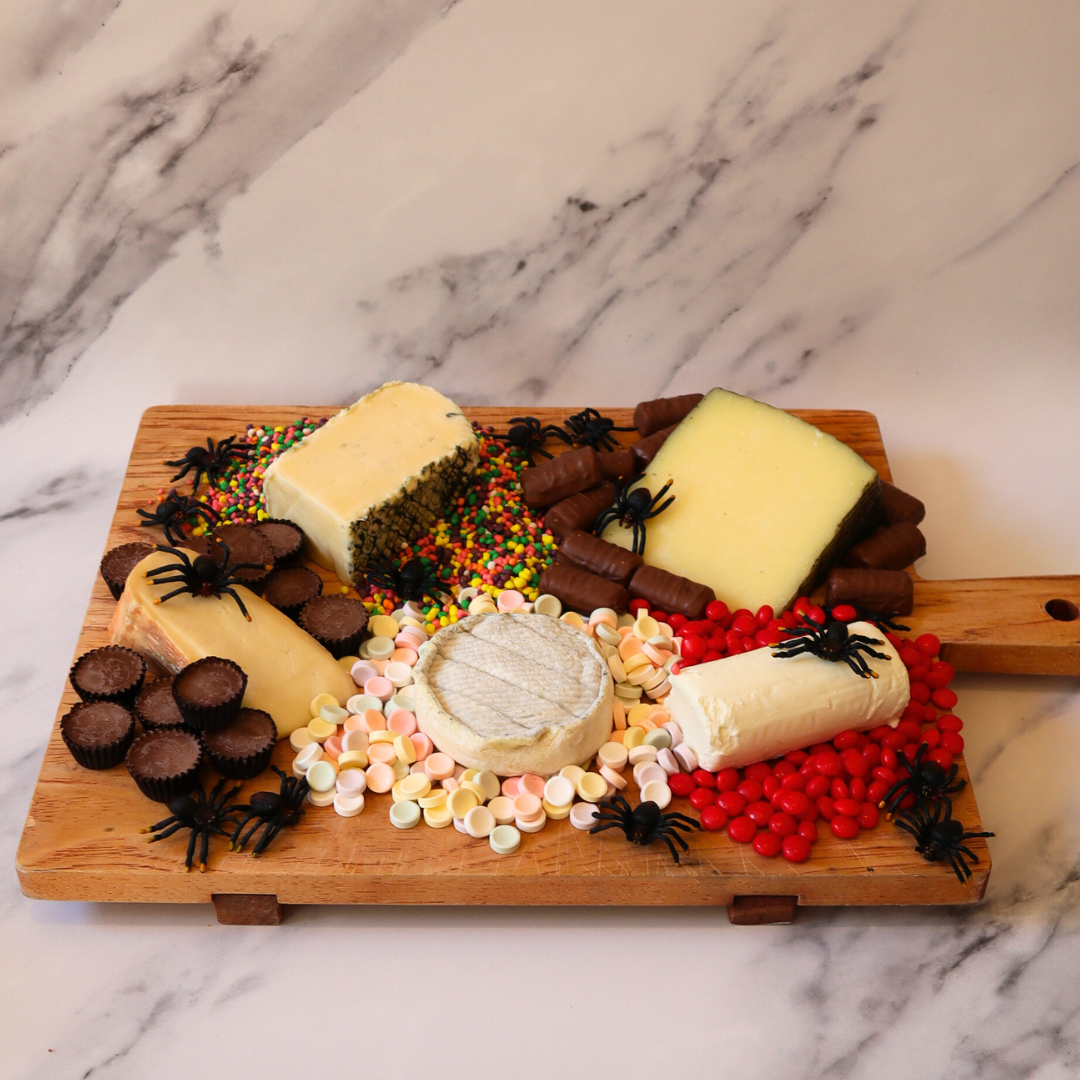 Halloween Candy and Cheese Tray for creative charcuterie board ideas