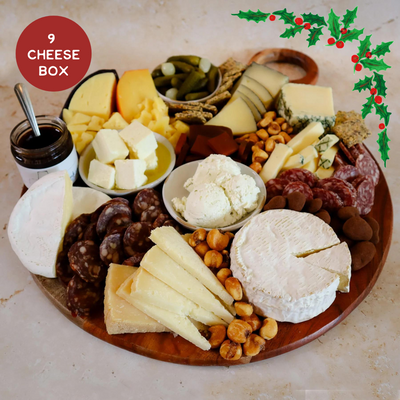 Image includes 9 Texas Cheeses and pairings for the holiday