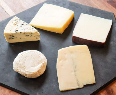 5 cheeses representing one month of Antonelli's cheese of the month club