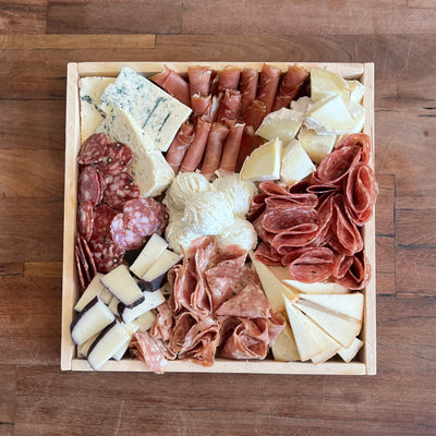 Cheese & Meat Tray Small on a picnic Table