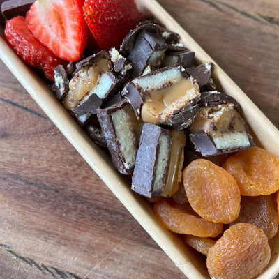 upclose image of dessert tray