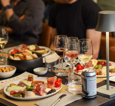 image of multiple cheese plates at an Antonelli's event