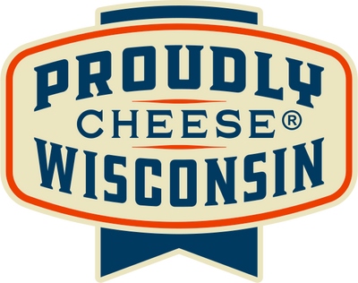 logo of Proudly Wisconsin cheese.