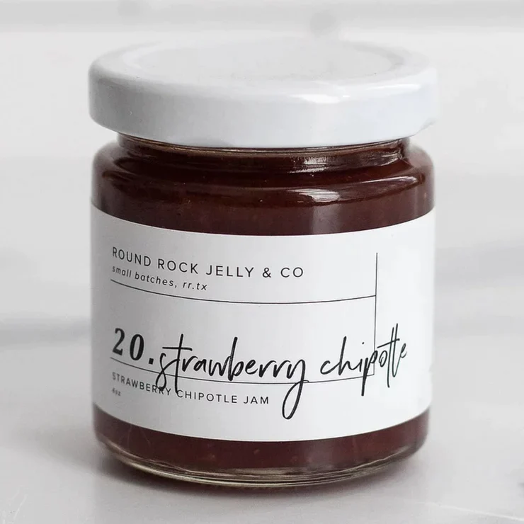 Strawberry Chipotle Jam 4oz by Round Rock Jelly Co. of Round Rock, TX