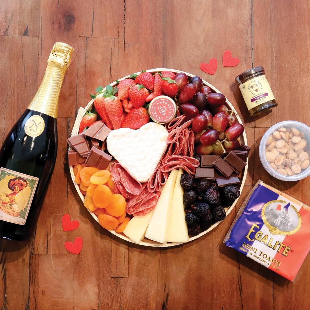 Char-CUTE-terie!  HEART(y) Valentine's Day Cheese Tray